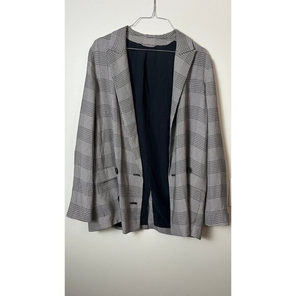 ALL SAINTS DOUBLE BREASTED OVERSIZED FIT BLAZER JACKET 4 - Picture 6 of 14
